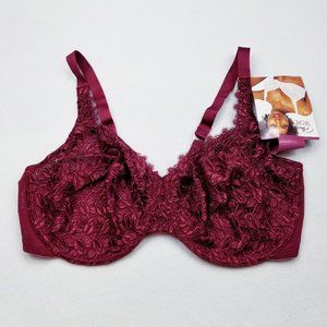 Playtex Secrets #4302 Rosebud Embroidery -42DD-NWT